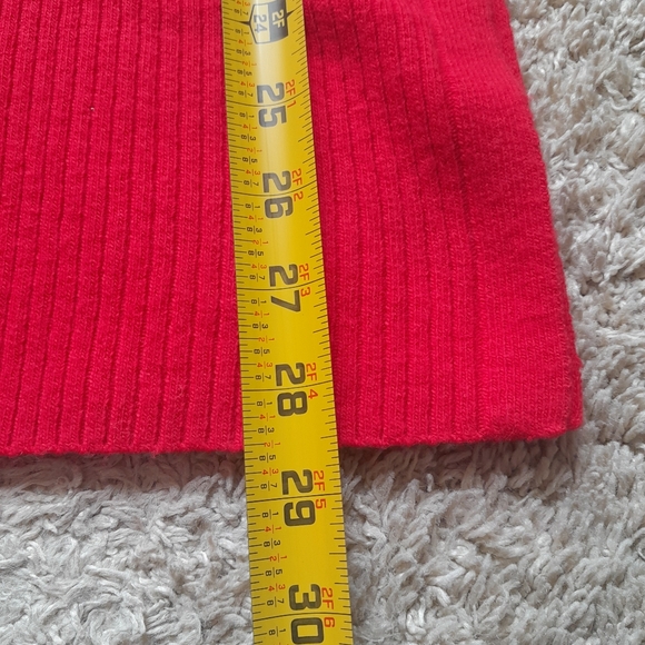 Ett Twa Anthropologie red wool blend sweater womens XS - Picture 8 of 10